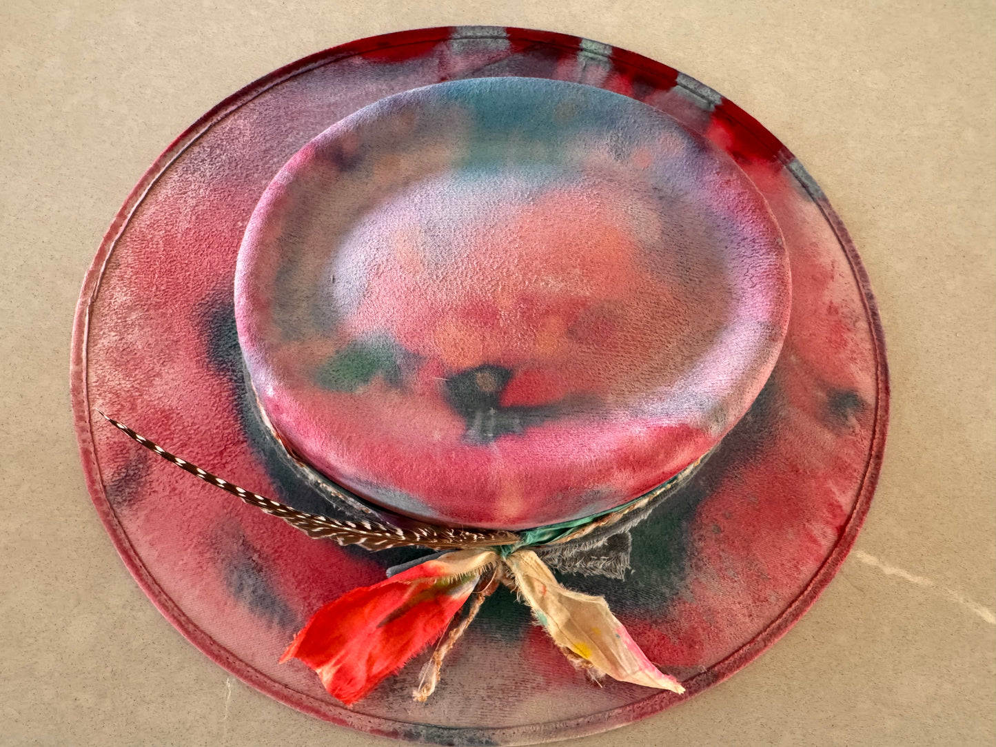 Tab Haines • Handcrafted Fedora • Size Medium • “Cotton Candy Skies”