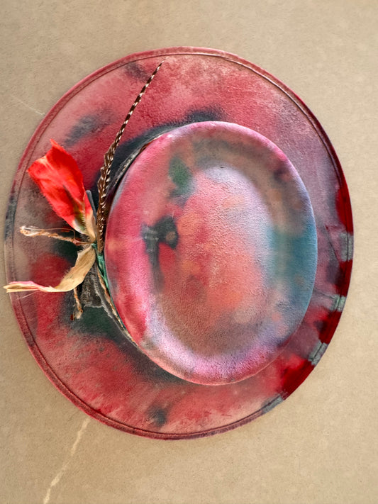 Tab Haines • Handcrafted Fedora • Size Medium • “Cotton Candy Skies”